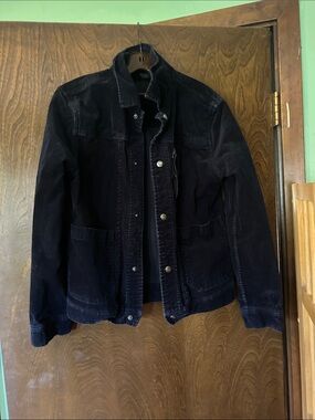 Banana Republic Navy Corduroy Shirt Jacket